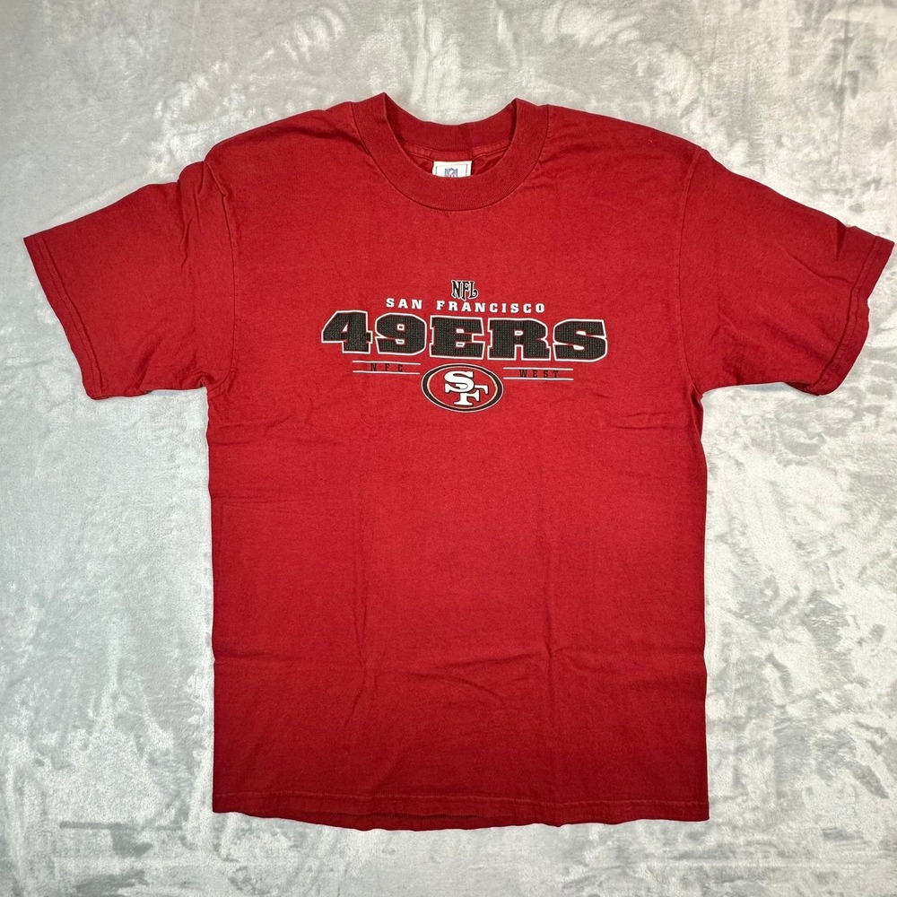 NFL T-Shirt Men L Red San Francisco 49ers NFC West Graphic Short Sleeve Tee